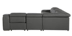 1116 Divanitalia 5-Piece L-Shaped Sectional Sofa in Top Grain Italian Leather with 3 Power Recliners & Power Headrests - Dark Grey - SKU 1116-DK-GREY-5PC-3PWR-SECTIONAL- GROUP - view 6