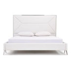 Candid Modern White Bed
