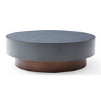 Zachary - Modern Metal & Antique Copper Coffee Table