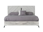 Eastern King Alexa Italian Modern Grey Bed