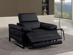 1246 Divanitalia Power Reclining Arm Chairwith Power Headrests - Top Grain Italian Leather