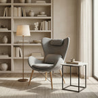 Britt Modern Grey Fabric Accent Chair