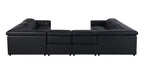 1208 8 Piece U-Shaped Leather Sectional Sofa with 4 Power Recliners & Power Headrests