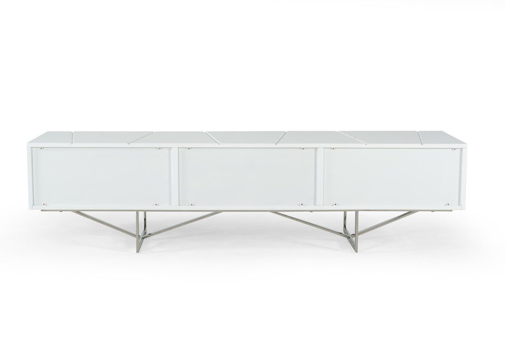 Chrysler Modern White TV Stand
