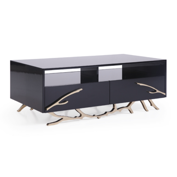 Legend Modern Black & Gold Coffee Table