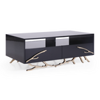 Legend Modern Black & Gold Coffee Table