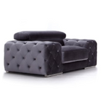 Trisha Modern Grey Fabric Chair
