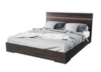 Eastern King Benzon Italian Modern Dark Rovere Bed