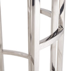 Silvan Modern Marble & Stainless Steel End Table