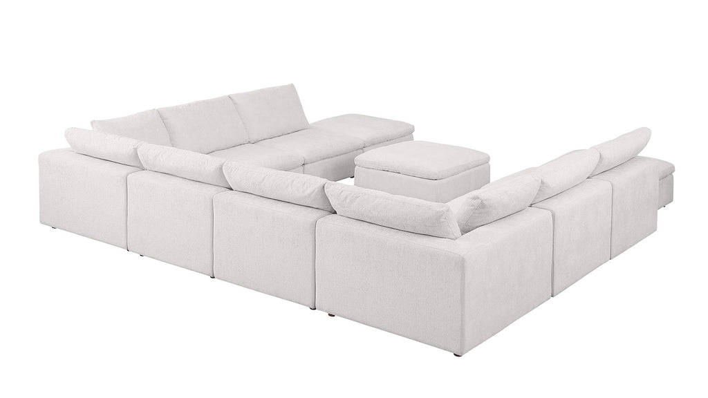 1100 Divanitalia Top-grain Italian Leather 11-Piece Sectional Sofa with Chaise