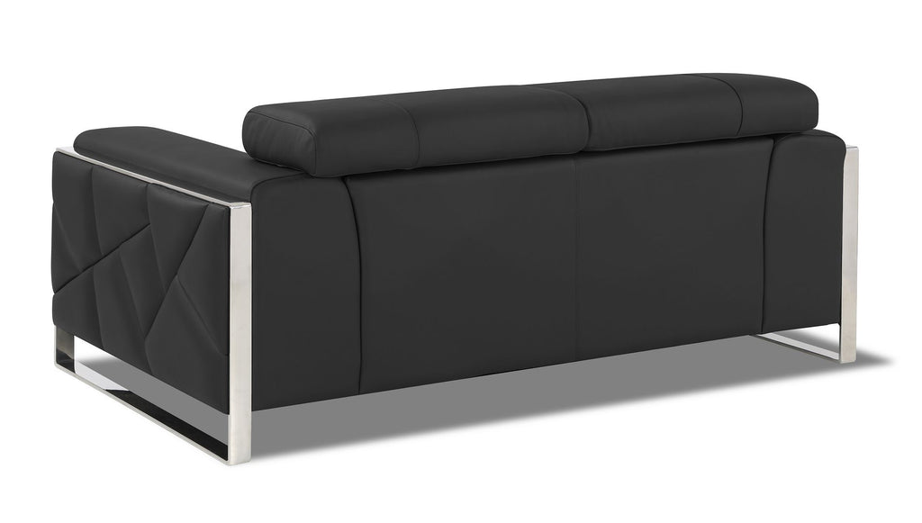 903 Divanitalia Loveseat with Adjustable Headrest in Top-grain Italian Leather