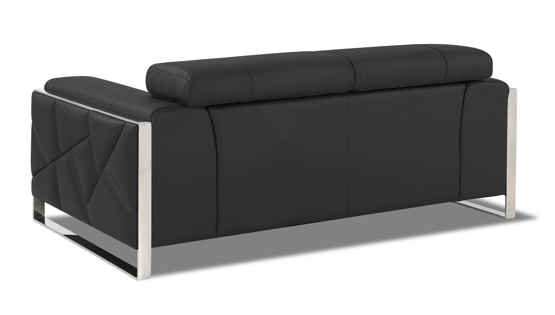 903 Divanitalia Loveseat with Adjustable Headrest in Top-grain Italian Leather