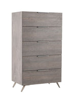 Bronx Italian Modern Faux Concrete & Grey Chest