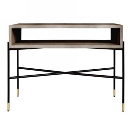 Walker Modern Concrete & Metal Console Table