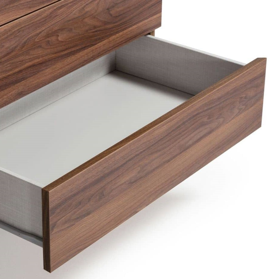 Palermo - Modern Italian Faux Concrete & Walnut Dresser