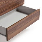 Palermo - Modern Italian Faux Concrete & Walnut Dresser