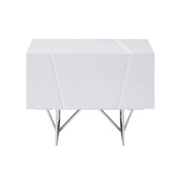 Chrysler Modern White Nightstand