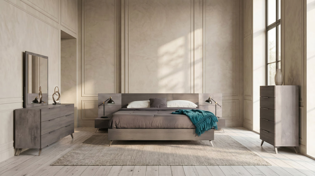 Bronx Italian Modern Grey Mirror