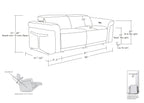 1126 Divanitalia Power Reclining Sofa, Loveseat & Chair Set in Top Grain Italian Leather with 5 Power Recliners & Power Headrests - Dark Grey - SKU 1126-DARK GREY-3PC - view 14