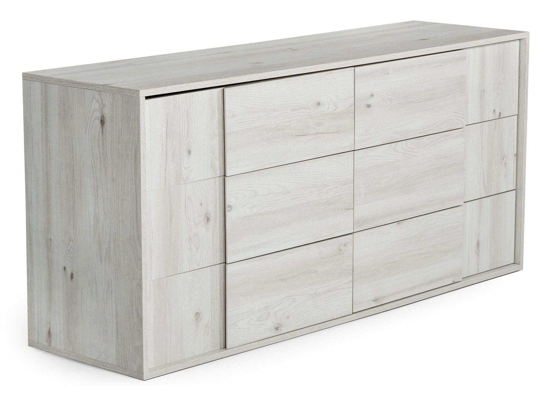 Asus - Italian Modern White Washed Oak Dresser