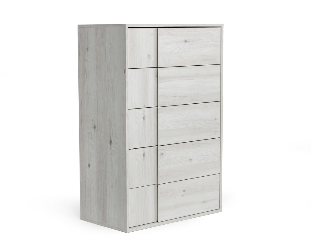 Asus - Italian Modern White Washed Oak Chest