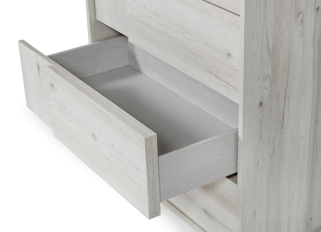 Asus - Italian Modern White Washed Oak Chest