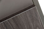 Lucia - Italian Modern Elm and Matte Grey Nightstand