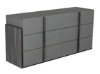 Lucia - Italian Modern Elm and Matte Grey Dresser
