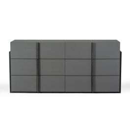 Lucia - Italian Modern Elm and Matte Grey Dresser