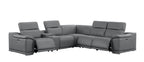2679 6-Piece L-Shaped Power Reclining Sectional Sofa in Genuine Leather - 3 Recliners