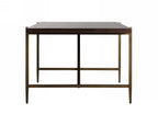 Shane - Modern Acacia & Brass Dining Table