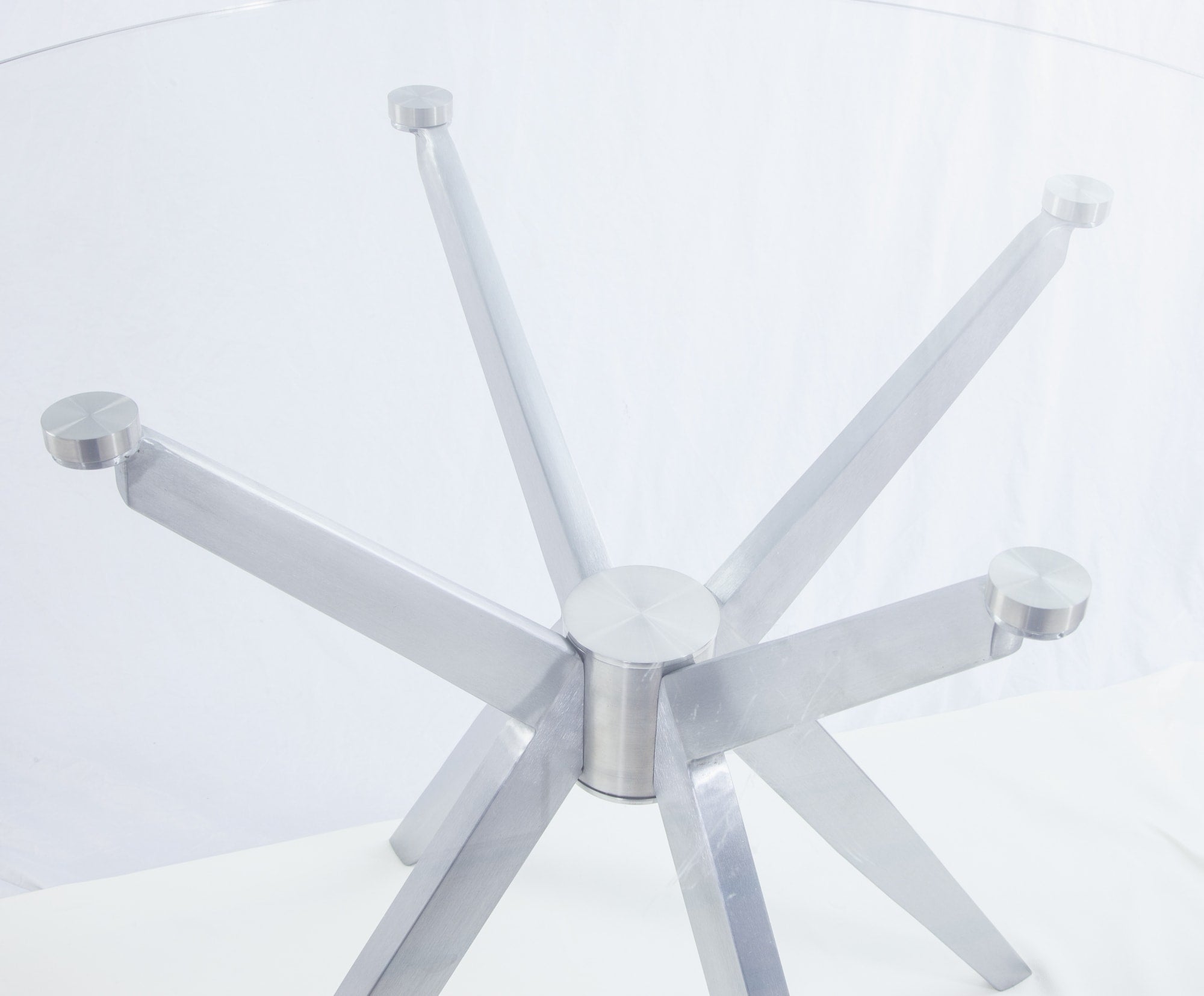 Dallas - Modern Brushed Stainless Steel Dining Table