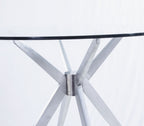Dallas - Modern Brushed Stainless Steel Dining Table