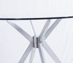 Dallas - Modern Brushed Stainless Steel Dining Table