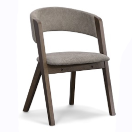 Grover - Modern Grey & Dark Wenge Dining Chair (Set of 2)