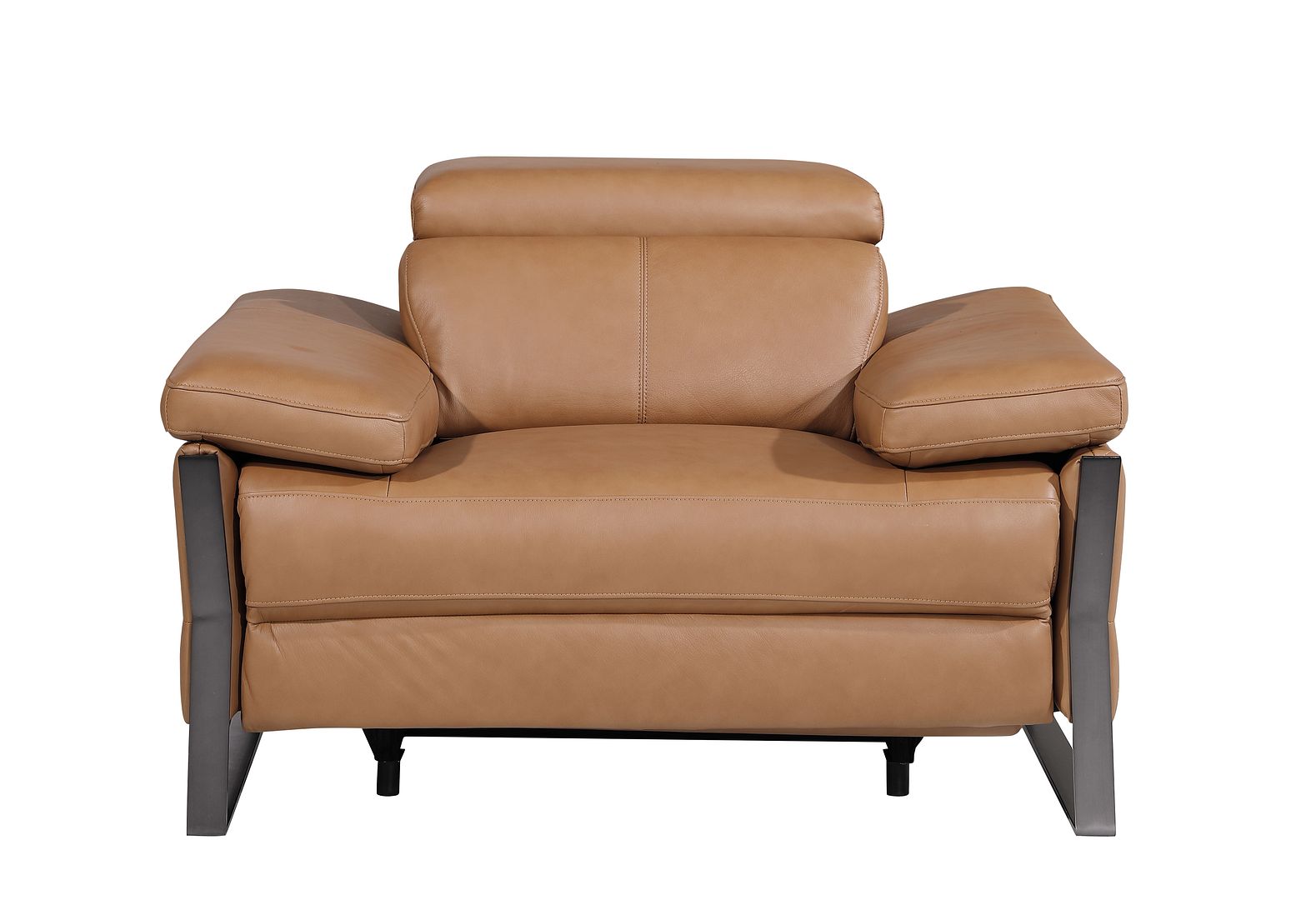 1246 Divanitalia Power Reclining Arm Chairwith Power Headrests - Top Grain Italian Leather