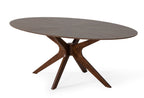Prospect - Modern Oval Walnut Dining Table