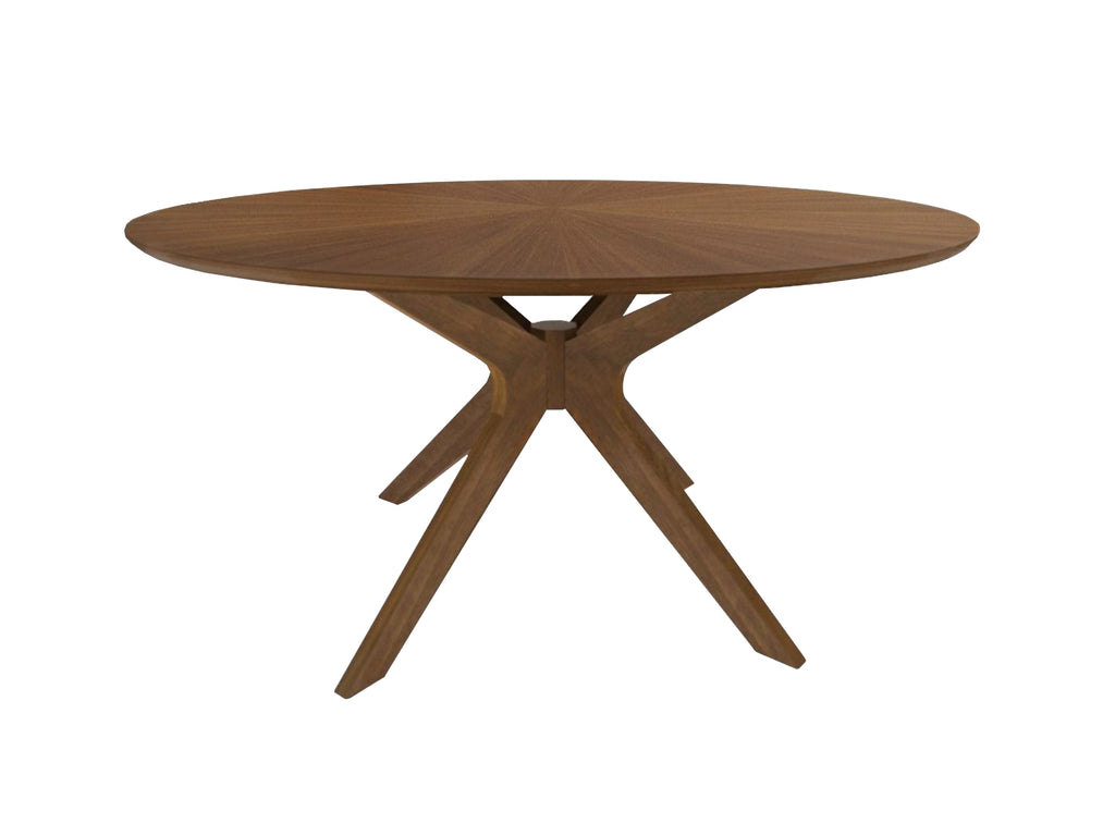 Prospect - Modern Round 59" Walnut Dining Table