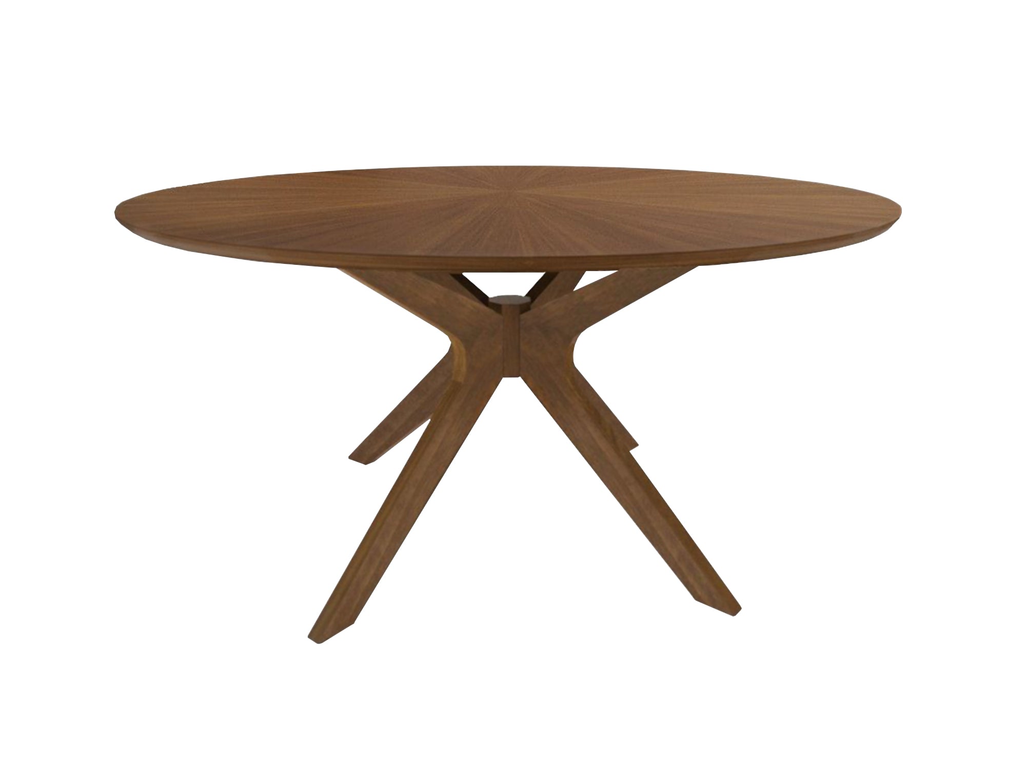 Prospect - Modern Round 59" Walnut Dining Table