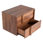 Berlin - Modern Walnut Nightstand