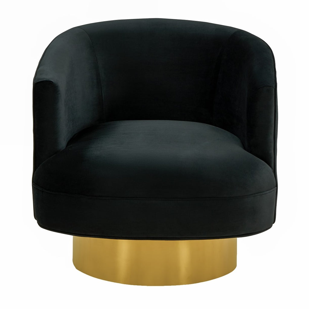 Basalt - Modern Black Fabric Accent Chair