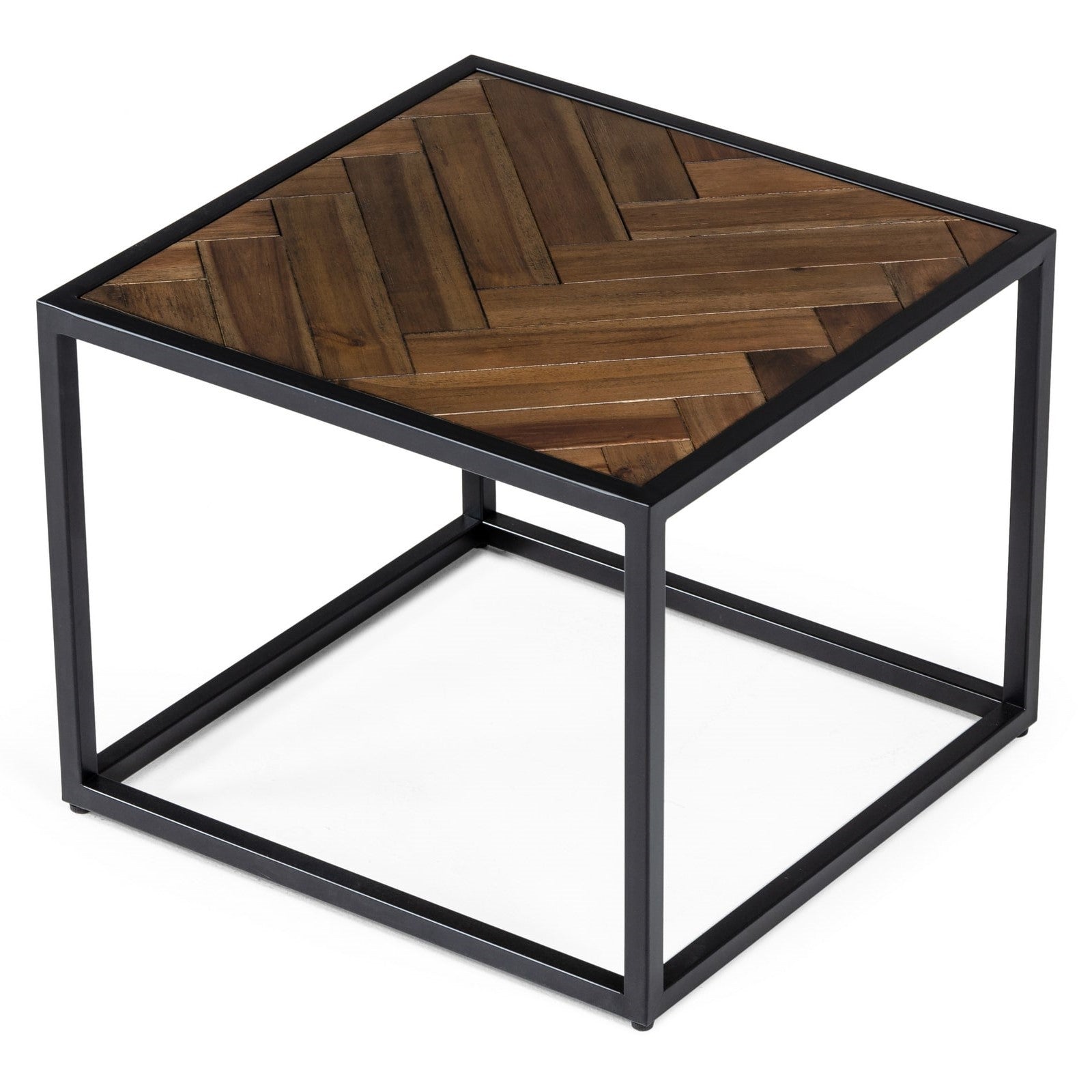 Pasada - Industrial Brown Acacia End Table