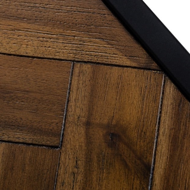 Pasada - Industrial Brown Acacia End Table