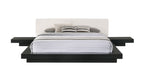 Tokyo - Contemporary Black and White Platform Bed - Contemporary Black and White Platform Bed