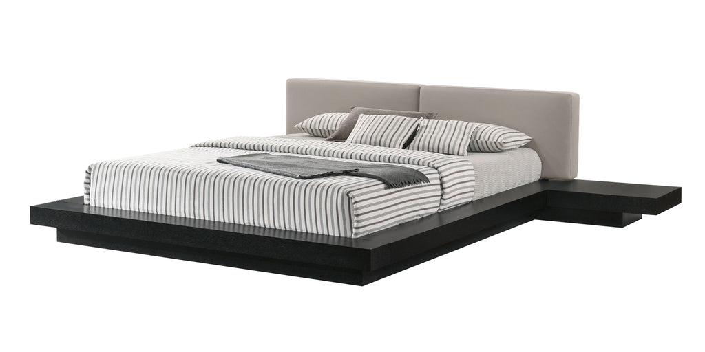 Tokyo - Contemporary Black and Grey Platform Bed - Contemporary Black and Grey Platform Bed