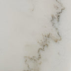 Fairway - Glam White Marble and Brushed Gold End Table