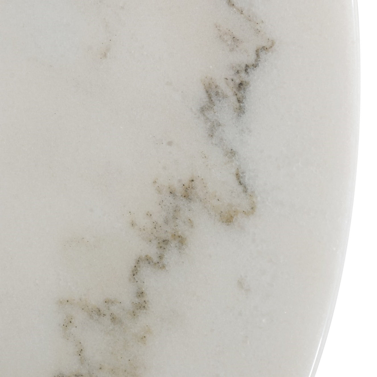 Fairway - Glam White Marble and Brushed Gold Bar Table
