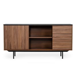 Maggie - Modern Walnut and Grey Buffet