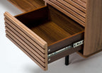 Maggie - Modern Walnut and Grey Buffet