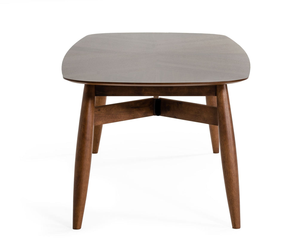 Ackley - Modern Walnut Rectangular Dining Table